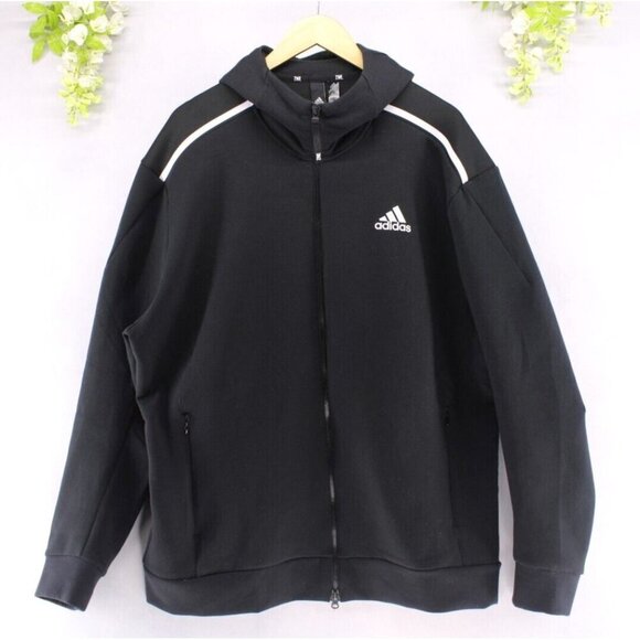 adidas Other - Adidas Men's ZNE Hoodie Full Zip Sweatshirt Hoodie Black Sz XL